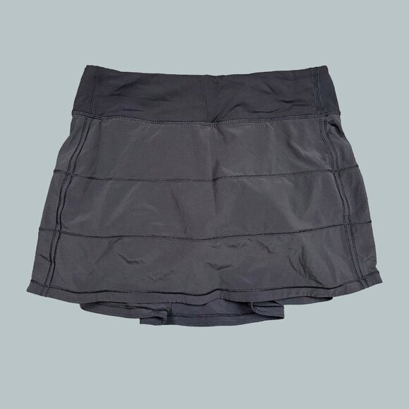 Lululemon Pace Rival Skirt Skort Tennis Golfing Workout Black Women's Size 6 - Picture 2 of 6